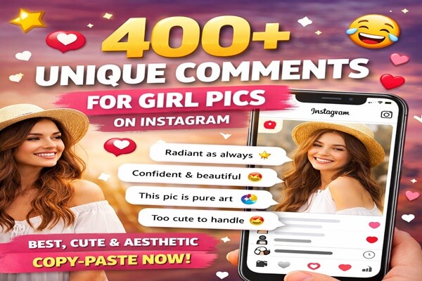 unique comment on girl pic for instagram